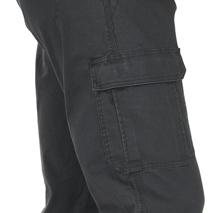 Wrangler Authentics Men's Relaxed Fit Stretch Cargo Pant, Anthracite Twill, 34W x 29L