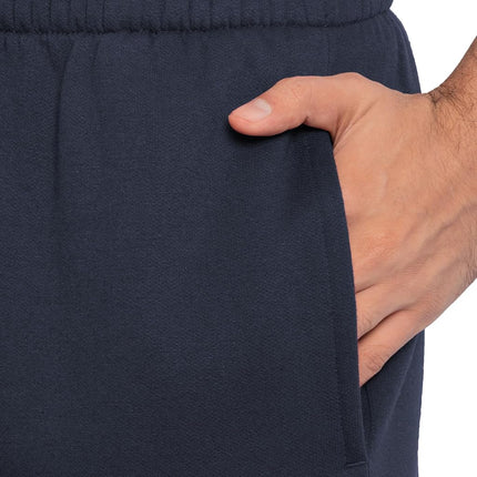 Fruit of the Loom Men's Eversoft Fleece Joggers with Pockets, Relaxed Fit, Moisture Wicking, Breathable, Tapered Sweatpants, Navy, Medium