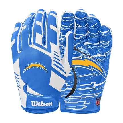 Gants de football WILSON NFL Stretch Fit – Adulte Los Angeles Chargers