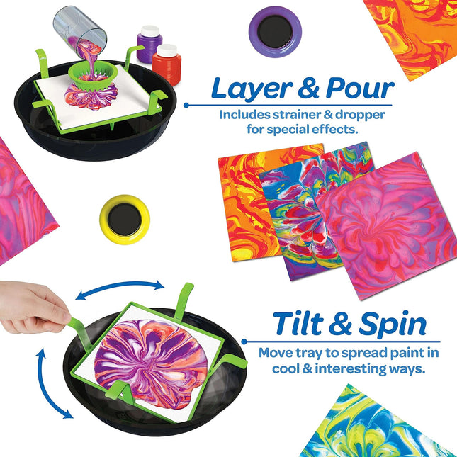 Juego de vertido de pintura acrílica lavable Crayola, juego de 20 pinturas, regalo para niños de 8, 9, 10, 11 años