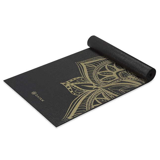 Gaiam Yoga Mat - Premium 6mm Print Extra Thick Non Slip Exercise Fitness Mat for All Types of Yoga, Pilates Floor Workouts
