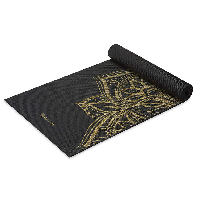 Gaiam Yoga Mat - Premium 6mm Print Extra Thick Non