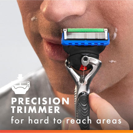 Gillette Fusion5 ProGlide Men's 5-Blade Razor Blade Refills with Precision Trimmer, 10 Count