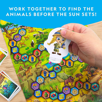 National Geographic My First Safari Board Game for Kids 4-6 - Family Board Game for Kids & Adults, Cooperative Fun Perfect for Family Game Night, Kids Board Games, Games for Family Night