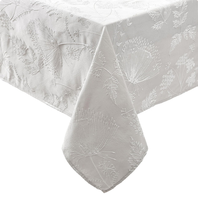 Laura Ashley Tablecloth Raised Woven Embroidered J