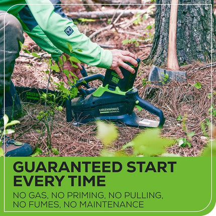 Greenworks Commercial 82CS34-4DP 82V 20" Brushless Cordless Chainsaw Kit