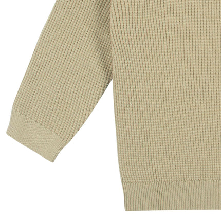 Gerber Baby Boys Toddler Sweater Knit Hooded Top and Pant Set, Tan, 5T