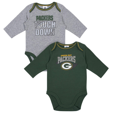 NFL Gerber Unisex Baby Standard 2 Pack Long Sleeve