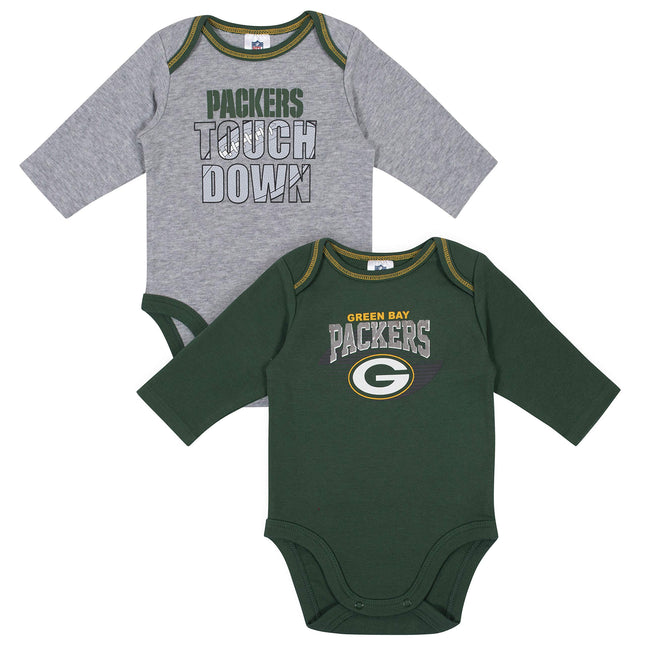 NFL Gerber Unisex Baby Standard 2 Pack Long Sleeve