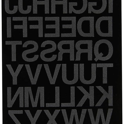 Dritz BL100HBK Iron-on Letters, Soft Flock, Block, 1-Inch, Black