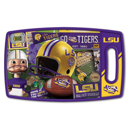 YouTheFan NCAA LSU Tigers Retro Series Cutting Board