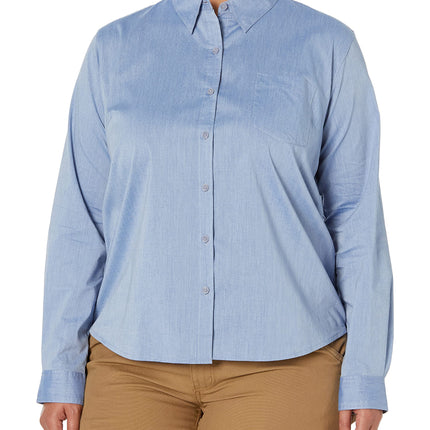 Dickies Women's Long Sleeve Stretch Poplin Work Sh