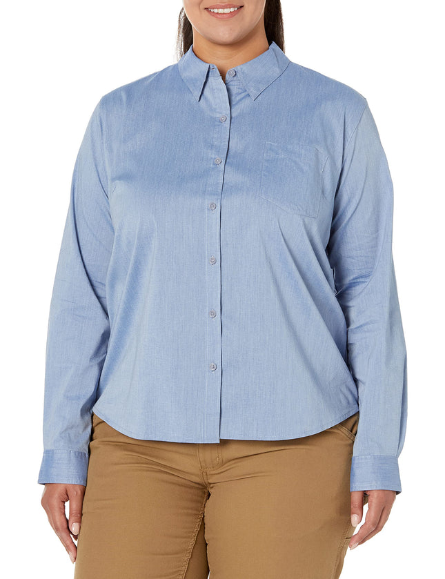 Dickies Women's Long Sleeve Stretch Poplin Work Sh