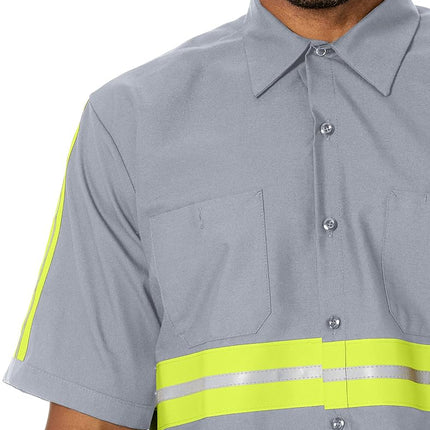 Red Kap Men's Performance Tech 2 Piece Lined Collar Shirt