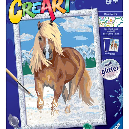 Ravensburger CreArt The Royal HorsePaint By Numbers Kits for Children & Adults Ages 9 Years Up - Kids Craft Set