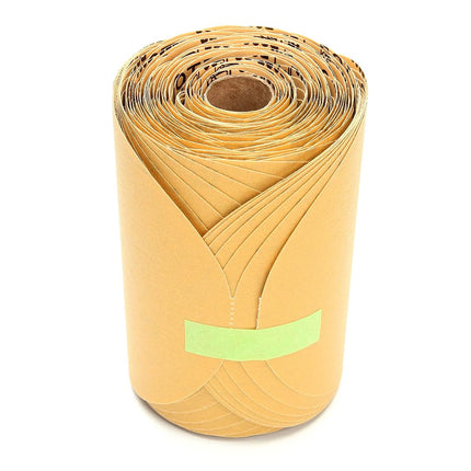 Rouleau de disques abrasifs papier 3M Stikit Gold 216U, 12,7 cm x NH P320 grammage A, 75 disques par rouleau