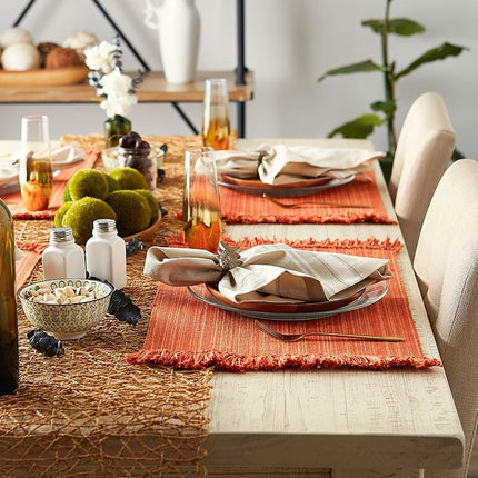 DII Tabletop Collection, Cotton, Spice, Placemat Set, 13x19