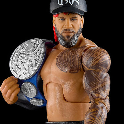 Mattel WWE Jimmy USO Top Picks Elite Collection Action Figure, Articulation & Life-Like Detail, Interchangeable Accessories, 6-In (HKN56)