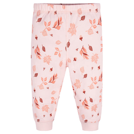 Gerber Baby Girls' Toddler 2-piece Fleece Sweatshirt and Jogger Set, Birds, 5T