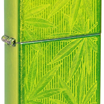 Zippo Iced Cannabis Design Lurid Pocket Lighter