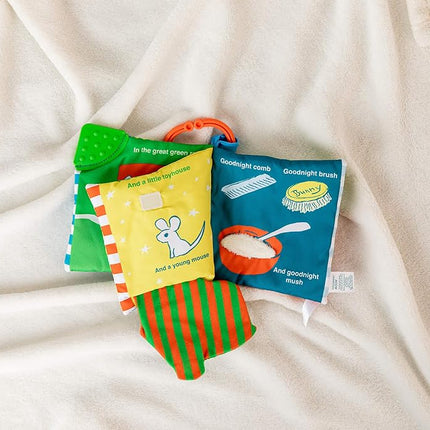Kids Preferred Goodnight Moon Soft Book with On The Go Clip, 5 Inches