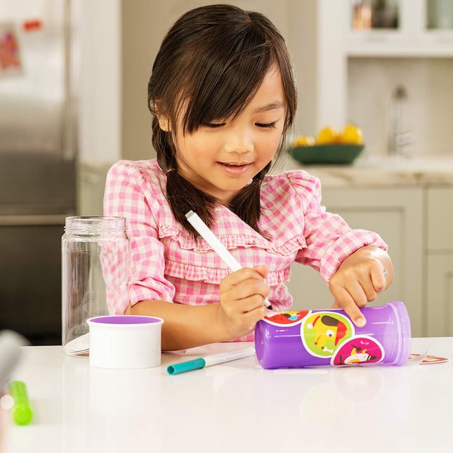 Munchkin® Miracle® 360 Insulated Sippy Cup, Includes Stickers to Customize Cup, 9 Ounce, Purple