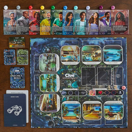 Hasbro Gaming Clue Conspiracy Board Game for Adults and Teens, Great Halloween Party Game, Secret Role Strategy Games, Ages 14+, 4-10 Players, 45 Minutes, Mystery & Party Games