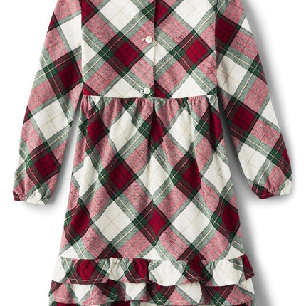 Gymboree Girls' and Toddler Christmas Holiday Dresses Seasonal, Apple Plaid, 4T