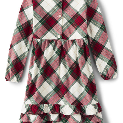 Gymboree Girls' and Toddler Christmas Holiday Dresses Seasonal, Apple Plaid, 4T