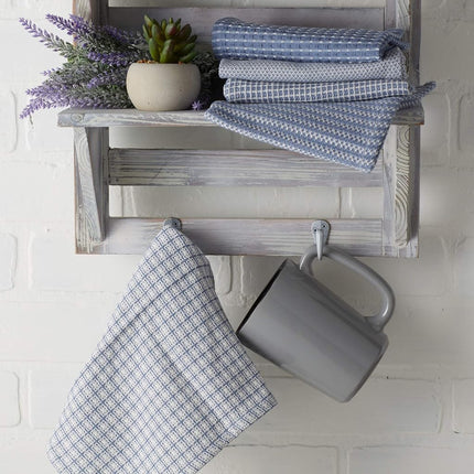DII Everyday Kitchen Collection Assorted Dishcloth Set, 12x12, Stonewash Blue, 5 Count