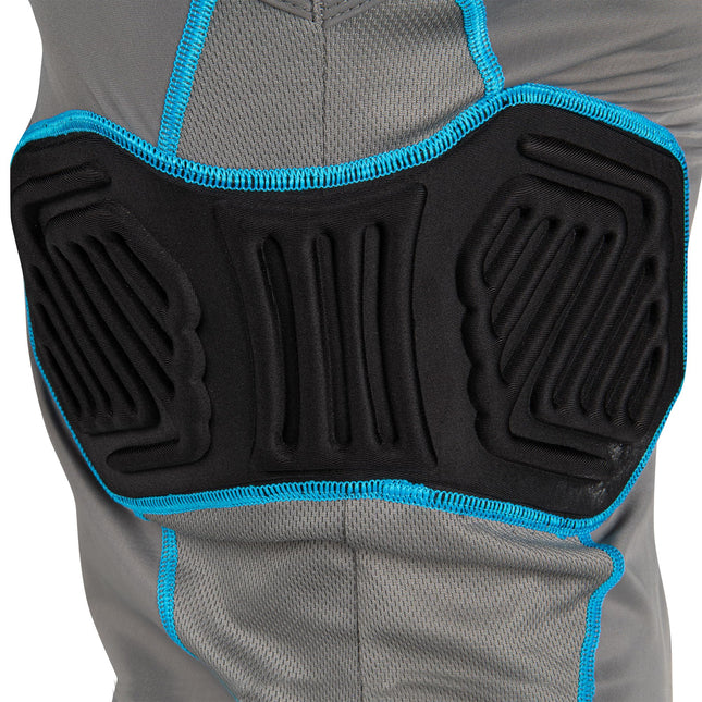 Champro Men's Bull Rush Football Compression Shirt with Integrated Pads