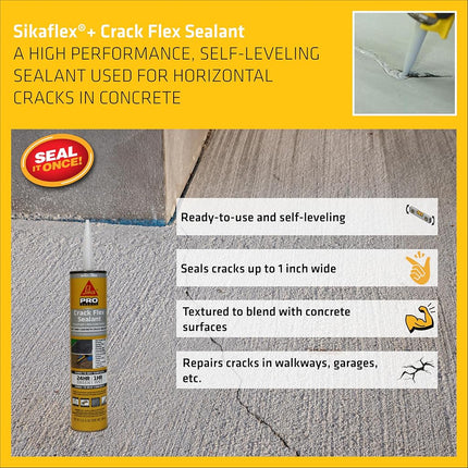 SIKA Corporation 427706 Crack Flex Sealant, 10-Ounce, Gray