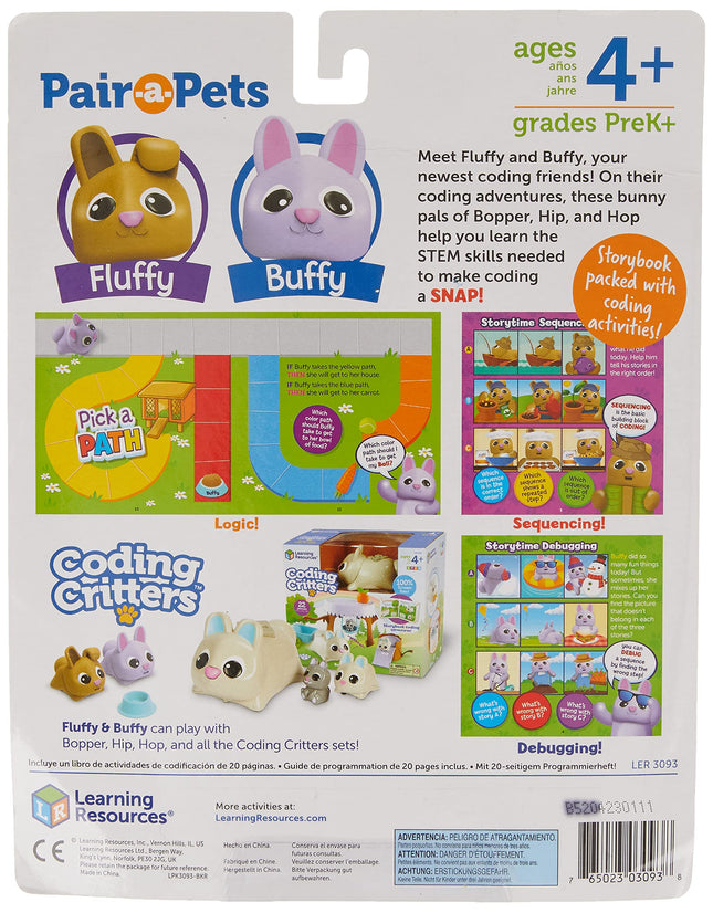 Learning Resources Coding Critters Pair-A-Pets Adventures with Fluffy & Buffy
