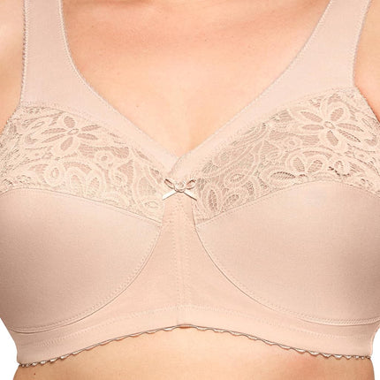 Glamorise MagicLift Cotton Support Wirefree Bra 1001 (Women's & Women's Plus)