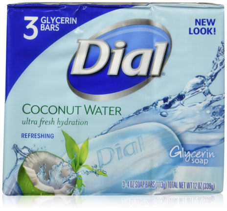 Dial Glycerin Bar Soap, Coconut Water, 4-Ounce Bar