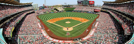 MasterPieces 1000 Piece Sports Jigsaw Puzzle - MLB Los Angeles Angels Center View Panoramic - 13"x39"