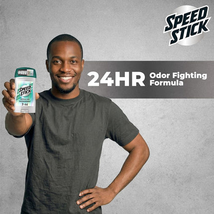 Speed Stick Men's Deodorant, Regular, 3 Ounce, 4 Pack