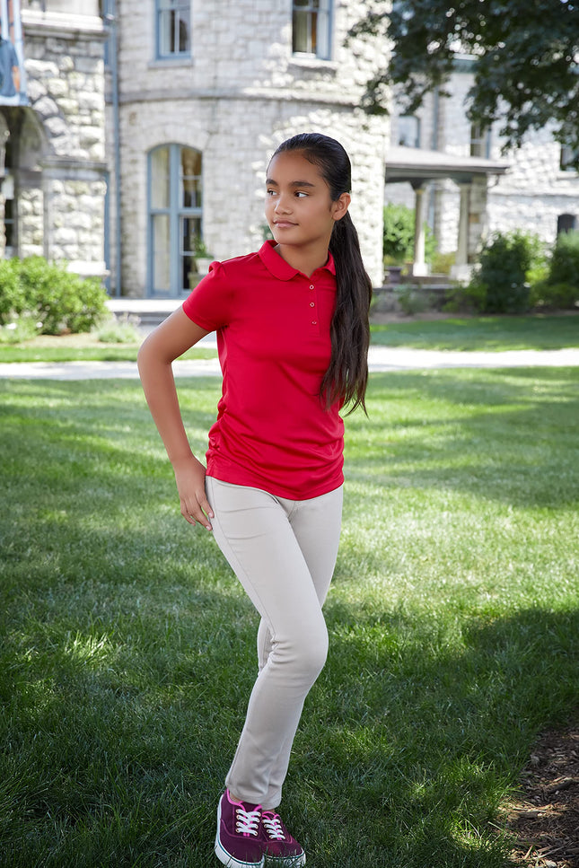 Pantalon en maille stretch skinny 5 poches pour fille French Toast, kaki, 14 ans et plus