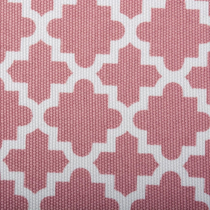 DII Hard Sided Collapsible Fabric Storage Container for Nursery, Offices, & Home Organization, (13x13x13") - Lattice Rose