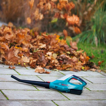 Theo Klein 2776 Bosch leaf blower I ideal-quality children's garden tool I with leaf blowing function and removable attachment I dimensions: 52 cm x 10 cm x 13 cm I Toys for children aged 3 and over