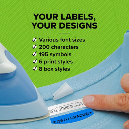 DYMO Bundle LetraTag 100H Handheld Label Maker with 3 Bonus Labeling Tapes, Easy-to-Use, Great for Home and Office Organization, Silver