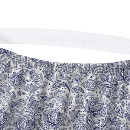 Elegant Comfort Softest and Coziest 4-Piece Sheet Set - 1500 Premium Hotel Quality Microfiber - Deep Pocket, Wrinkle Resistant 4-Piece Paisley Pattern Bed Sheet Set, Twin, Paisley Navy