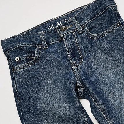 The Children's Place Big Boy's 3405 Bootcut Jeans Pants, MED Indigo 3281, 18