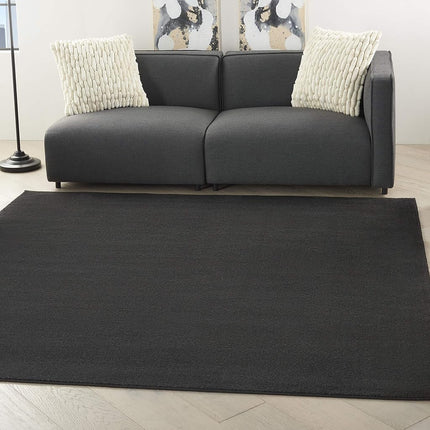 Nourison Essentials Alfombra Cuadrada para Interiores/Exteriores Azul Marino de 2.13 m, Fácil Limpieza, No Suelta Pelo, Dormitorio, Sala de Estar, Comedor, Jardín, Terraza, Patio (2.13 Cuadrados)