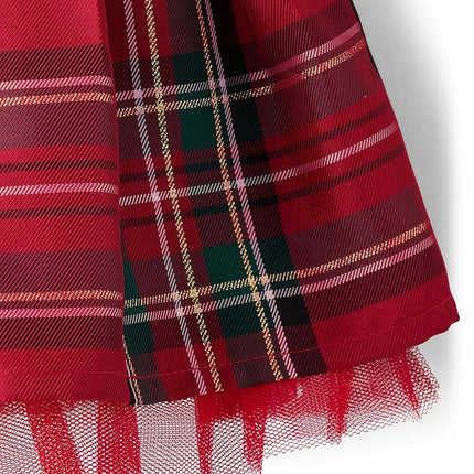 The Children's Place Baby Girls' and Newborn Sleeveless Dressy Dresses, Classic Red Plaid, 12-18 Months