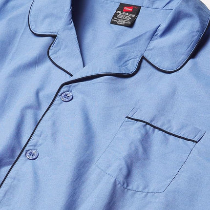 Hanes Men's Woven Plain-Weave Pajama Set
