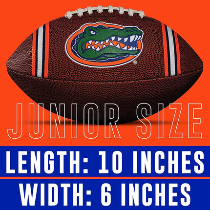 Franklin Sports Florida Gators Kids NCAA Youth Football - Official College Team Junior Footballs with Team Logos for Kids - Junior Size PVC Ball - Backyard + Tailgate Ball - 8.5"