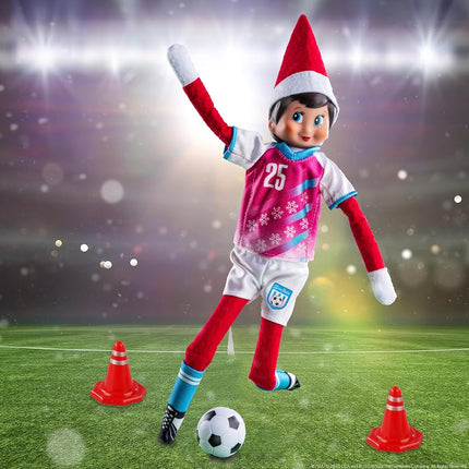 The Elf on the Shelf Polar Props North Pole Pitch Kit - 11-in-1 Elf Props and Accessories for Easy Sporty Football Elf Scenes - Scout Elf Not Included