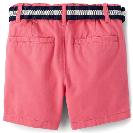 The Children's Place Short chino en sergé ceinturé pour bébé garçon et tout-petit, Astible, 2T