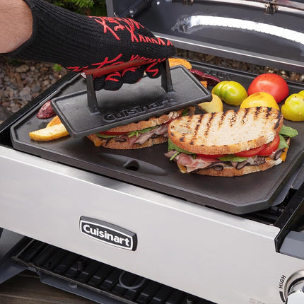 Cuisinart CGPR-221 Cast Iron Grill Press (Wood Handle)